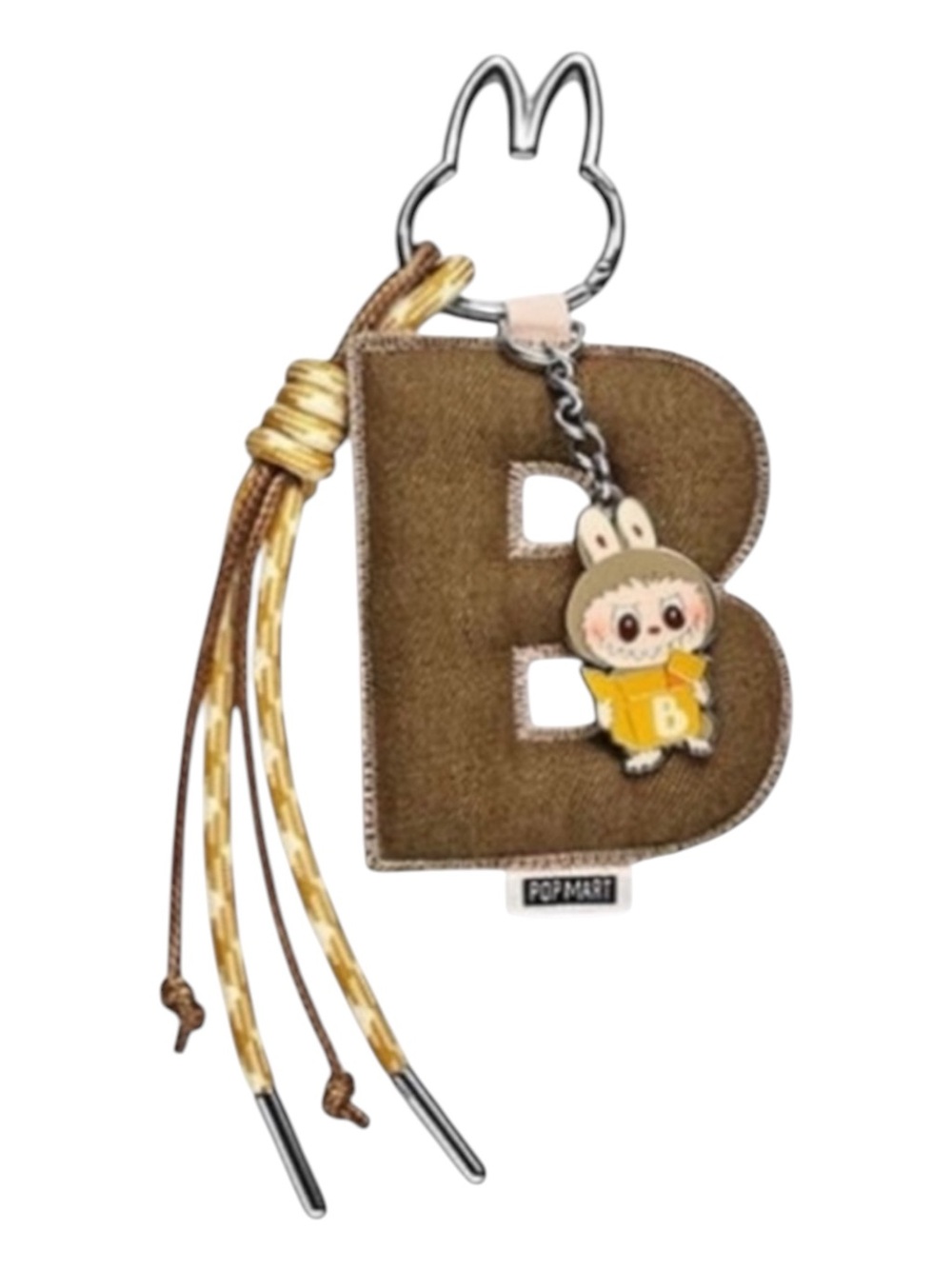 POP MART Labubu THE MONSTERS Letter B Pendant Keychain BNIB